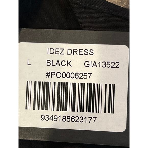 I AM GIA NEW Black Idez Mini Bodycon Dress Corset Style Size Large - Picture 7 of 11